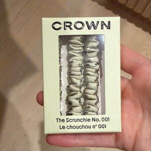 Crown Light Green Hair Scrunchie